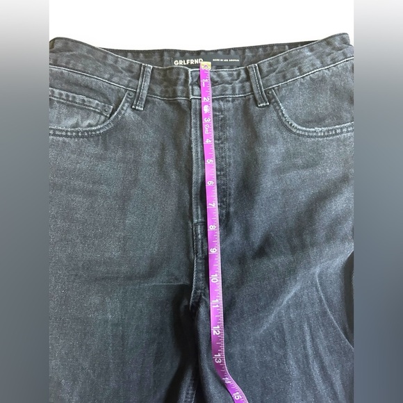 GRLFRND THE AMANDA MID RISE LOOSE BOYFRIEND JEANS Black Jeans Downtown Size 27 - Picture 8 of 16